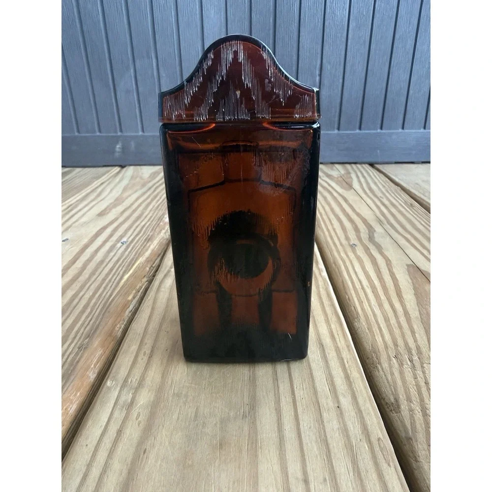 Vintage Avon Spicy After Shave 7 fl oz Brown Glass Collectible Bottle New Full!